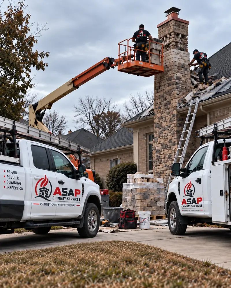ASAP Chimney Services worksite